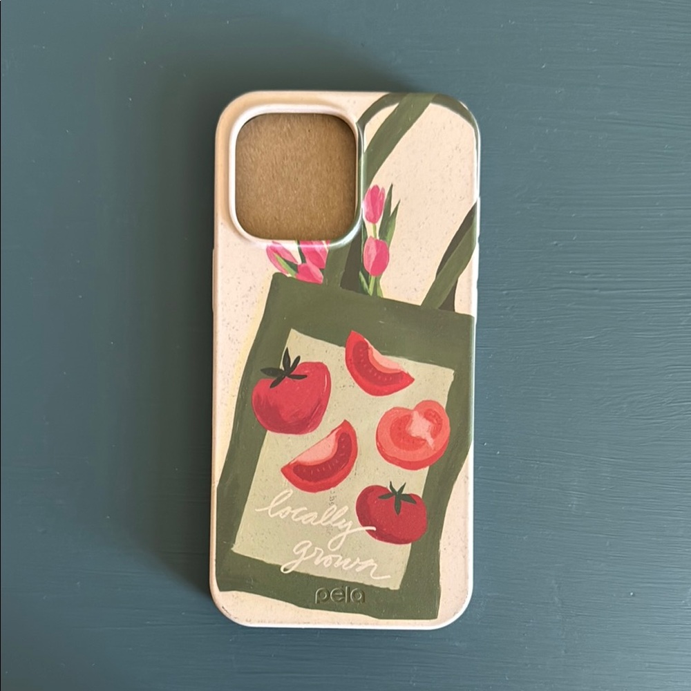 Eco-Friendly Pela iPhone 16 Pro Max Phone Case - Farmers Market Design